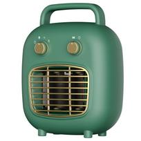Elektrinis šildytuvas 800W PTC Keraminis 6-8m Žmogaus jutiklis Mažas triukšmas Greitas šildymas Nešiojamas ventiliatorius su 30 US Plug žalia