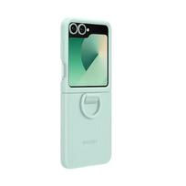 Samsung Galaxy Z Flip6 Z Flip 6 Kindsuit telefono dėklas Z Flip6 silikoninis apsauginis dangtelis mėtų žalios spalvos