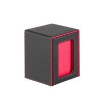 Trading Card Deck Box Durable Sturdy Card Storage Container Collectible Game Card Carrying Case Holds 100+ Cards Storage Box raudona