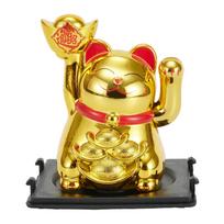 Kinų Laimės Katė Didelė Auksinė Maneki Neko Mojanti Ranką Letena Aukštyn Turtas Klestėjimas Sveikinanti Sėkmę Mojanti Katė Gimtadienio Dovana Dekoracija multi