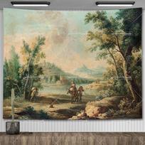 Vintažinis medžio gobelenas sienų menas akvarelės tapybos estetiška miegamojo dekoracija botaniniai gobelenai namams vakarėlių fonai 230X150CM 90x60in