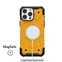 MagSafe dėklas Apple IPhone16 16Pro 16ProMax 16Plus telefonams, Off Uag riboto leidimo, smūgiams atsparus, magnetinis, belaidžio įkroviklio dangtelis For 16 Pro Max geltona