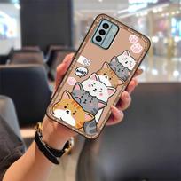Animacinis mielas telefono dėklas Nokia G22, patvarus silikoninis, pilnai apsaugantis, vandeniui atsparus TPU, grafiti galinis dangtelis, atsparus nešvarumams Nokia G22