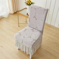 Elastingas kėdės užvalkalas restoranui, viešbučiui, valgomojo kėdėms, pilnai dengiantis, su aukštu atlošu, elastingai priglundantis, baldų apsauga 1 PC šviesiai pilka spalva