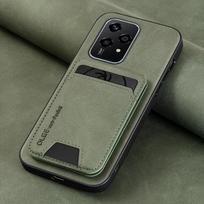 Nauja vientisos spalvos odinė piniginė su kortelių skyriumi, atrama, smūgiams atsparus telefono dėklas Honor 200 Pro Lite 100 90 70 50 X8B X50i galinis dangtelis For Honor 90Lite žalia