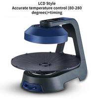 360° BBQ automatiškai besisukanti kepimo skarda Nešiojama elektrinė kepsninė Buitinė nerūkanti kepsninė LCD Style