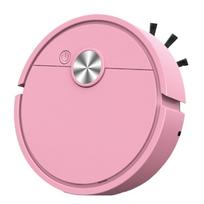 3 viename dulkių siurblys robotas išmanus šlavimo robotas efektyvus valymas Pink white