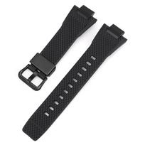Laikrodžių priedai, skirti Casio G-SHOCK GST-B400 serijos dervos dirželiui, vyriškas sportinis vandeniui atsparus guminis pakaitinis laikrodžio apyrankės apyrankė A-Black juoda