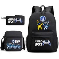 Astro Bot Vaikų mokyklinė kuprinė, Kosminis robotas Pradinės mokyklos mokinys Žvaigždėtas dangus Kuprinė Laisvalaikio krepšys 17 inch backpack