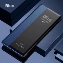 Peržiūrėti dėklą Samsung Galaxy S25 S24 S23 S22 S21 S20 Note 20 Ultra Plus PU odos išmanusis atlenkiamas smūgiams atsparus dangtelis korpusas for Galaxy S24 mėlyna