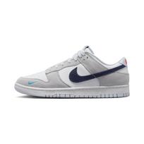 Nike Dunk Low White Grey Navy Aqua Mini Swoosh Sneakers Skate Shoes FJ4227-001 37.5 white