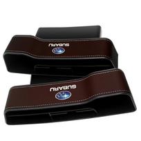 2 vnt. Automobilio sėdynės organizatorius Sandėliavimo dėžutė plyšiams, tarpams Automobilio aksesuarai Subaru Legacy LEVORG WRX Outback XV Forester Ascent Exiga SOLTERRA Tribeca 2pcs ruda