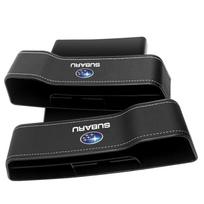 2 vnt. Automobilio sėdynės organizatorius Sandėliavimo dėžutė plyšiams, tarpams Automobilio aksesuarai Subaru Legacy LEVORG WRX Outback XV Forester Ascent Exiga SOLTERRA Tribeca 2pcs juoda