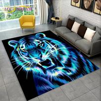 3D Leopardo Gepardo Tigro Liūto Vilko Plotinis Kilimas, Kilimas Svetainei Miegamajam Sofa Durų Kilimėlis Dekoravimui, Virtuvės Neslystantis Grindų Kilimėlis 60*90cm