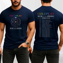 Nauji „Coldplay Music of The Spheres“ marškinėliai su pasaulinio turo koncertiniu marškinėliais, unisex stiliaus. Prabangiausi JK marškinėliai vyrams ir moterims. Antro tūkstantmečio mados marškinėliai. L blue