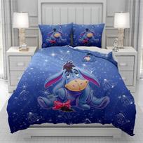 Mikė Pūkuotukas Asilas Antklodės Užvalkalas Vyrams Moterims/Vaikams Vaikas Spausdinimas Animacinis Patalynės Komplektas Antklodė Lova Minkšta Dropshipping 135x200cm 2pcs gray