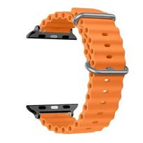 Dirželis Apple watch ultra 3 juosta 49mm 44mm 45mm 46MM 41mm 40mm 38mm 1:1 Originalus Ocean dirželis iWatch serijoms 11 10 9 8 7 se Series 11 46MM orange