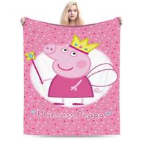 Jaukus Peppa Pig antklodas Priedai Dekoratyvinis antklodas ant sofos Super minkštas flanelis sofai 30x40in pink