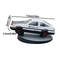 Car AE86 Drift Rotating Ornaments Auto Dashboard Turning AE86 Racing Model Deco Car Interior Classic Center Console Decoration black