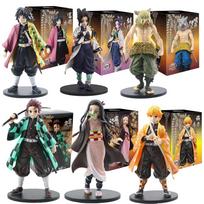 Anime figūrėlė Kamado Tanjirou Nezuko Demon Slayer figūrėlė Veiksmo figūrėlės PVC modelio žaislai Zenitsu figūrėlė Inosuke Kimetsu No Yaiba