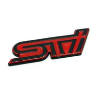 STI logotipas Automobilio priekinių grotelių emblema, skirta XV WRX BRZ FORESTER IMPREZA LEGACY OUTBACK Automobilio kėbulo šoninė emblema Lipdukas Sticker black