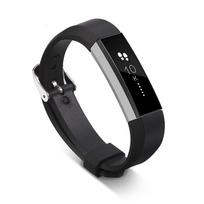 Sportinės juostelės Apyrankės Sportinės juostelės Pakeitimas Fitbit Alta Hr Pakeitimo laikrodžio juosta Glossy black #1 black