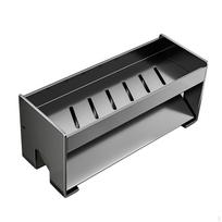 Faucet Drain Rack Drainage Shelf Rustproof Sponge Brush Storage Soap Drainer Black gray