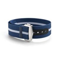 Nailono dirželis Omega Seamaster 300/600/150 laikrodžiui, vandeniui atsparus, sulankstoma sagtimi, dirželis Seiko MoonSwatch Sport apyrankei, 20mm 22mm 22mm blue
