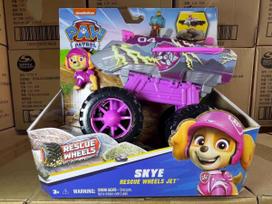 100% Originalus Rescue Wheels Chase Marshall Rocky Roxi Skye Boomer Zuma Rubble Transporto priemonės žaislas su kolekcionuojama veiksmo figūrėle purple