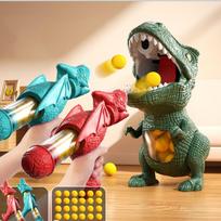 Dinozaurų Šaudymas Tironozavras Rekso Kamuoliukas Minkštų Kulkių Pistoletas Tėvų ir Vaikų Interaktyvus Dėlionės Žaislas Vaikams black