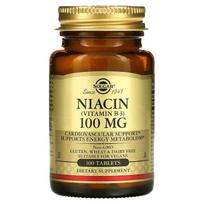 Solgaras, niacinas (Vitaminas B3), 100 mg, 100 tablečių