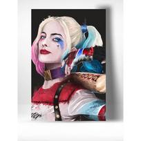 Sienos dekoracija Harley Quinn skardos ženklas, 30x20cm plakatas