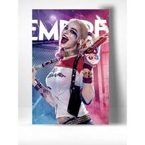 Sienos dekoracija Harley Quinn skardos ženklas, 30x20cm plakatas gray