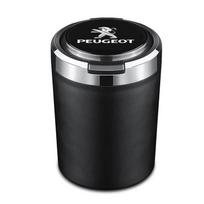 Automobilio lipdukas, automobilio cigarečių peleninė su dangteliu ir LED lempute, nešiojama nuimama peleninė, skirta „Peugeot 206 207 307 3008 2008 308“ gray