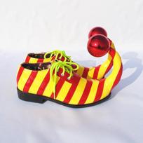 Helovino kostiumas Cosplay kostiumas Juokingas klounas Magijos šou Festivalis Suaugusiems Vaikams Apvali galva juokingas klounas Šventiniai batai 44 yellow