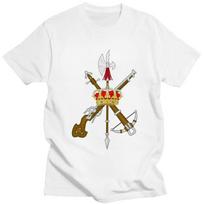 Individualūs Ispanijos Legiono Marškinėliai Vyrams 100% Medvilnė T-shirt Viršūnės Ispanijos Armija Karinis T-shirt Trumpomis Rankovėmis Madingas T-shirt Drabužiai L white