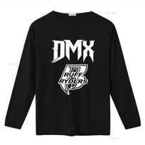DMX Ruff Ryders Marškinėliai Stilingas Spaudinys Hip Hopo Gerbėjams vintage Išplauti Šiek tiek vyriški Universalūs Streetwear Atsitiktinė mada 3XL gray