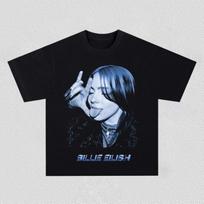 Billie Eilish Plakatas Grafinis Spaudinys Marškinėliai Vyrams Moterims Medvilniniai Streetwear Hip Hop Y2k Apvalus Kaklas Madingi Dydeli Viršutiniai Drabužiai Vasaros Nauji Marškinėliai S smėlis