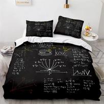 Matematikos formulės Math lygtys Minkštas antklodės užvalkalas Tinka vaikams Jauniems berniukams plius Jaunoms mergaitėms, kurios mėgsta matematiką Mokslininkams Patogus 120*200cm Single
