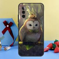 Gyvūno Pelėdos dėklas, skirtas Samsung Galaxy A26 A16 A36 A56 A15 A35 A55 A14 A34 A54 A12 A32 A52 A13 A33 A53 A17 Samsung A25 gray