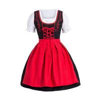 Vokietijos alaus didelio dydžio moteriški Dirndl suknelės Oktoberfest Colker kostiumai XXXXL red
