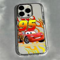 Automobiliai L-Žaibas M-Makvynas Telefono dėklas skirtas Xiaomi Redmi Note A5 A3 15 14 13 14c 13c 12 11 10 9 Pro Plus 4G 5G Skaidrus dangtelis Redmi Note 12S