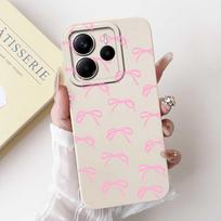 Dėl Xiaomi Redmi Note 14 5G dėklo Pando rašto dangtelis Minkštas silikoninis telefono dėklas Redmi Note 14 Note14 5G Fundas 6.67 Redmi Note 14 5G white