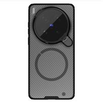 Skirta Vivo X300 Ultra telefono dėklas Nillkin CamShield Prop Magnetinis Skaidri Versija Kietas PC+TPU Korpusas Atsparus Smūgiams Galinis Dangtelis Vivo X300 Ultra skaidri juoda spalva