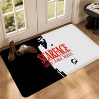 Filmo S-Scarface Vonios kilimėlis Neslystantis Skalbyklos kilimėlis Skalbyklos dekoras Balkonas Vaikų svetainė Tualeto kilimėlis 40x60cm