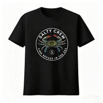 Salty Crew Mėlynas Krabų Gaudytojas Marškinėliai Rask Prieglobstį Jūroje Gatvės Mados Unisex Drabužiai Moteriški Drabužiai 2026 Vasaros Marškinėliai L black