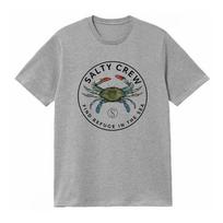 Salty Crew Mėlynas Krabų Gaudytojas Marškinėliai Rask Prieglobstį Jūroje Gatvės Mados Unisex Drabužiai Moteriški Drabužiai 2026 Vasaros Marškinėliai L gray