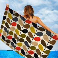 Orla Kiely Lapo Vonios Rankšluostis Mikropluošto Minkštas Sugeriantis Vandenį Kvėpuojantis Mergaitei Vaikams Dekoratyvinis Animacinis Paplūdimio Rankšluostis W30*H60(CM) black