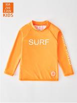 Dopamino Fluorescentinė Žalia Paaugliams Saulės Apsauga Greitai Džiūstanti Ilgomis Rankovėmis Maudymosi Kostiumas Size 120 orange