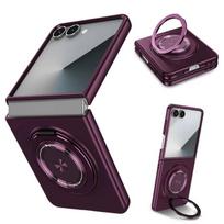 360° besisukantis magnetinis žiedo laikiklis, skirtas Samsung Z Flip 7 6 4 3, smūgiams atsparus stovas, telefono dėklas, skirtas Galaxy ZFlip7se Flip6 Galaxy Z Flip6 gray
